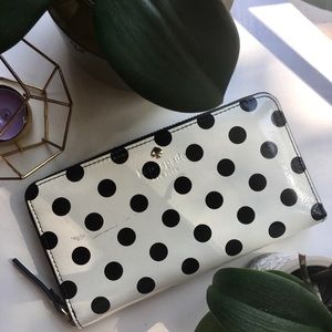 KATE SPADE Large Polka Dot Wallet